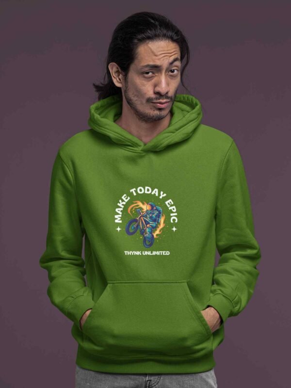 Make Today Men Printed Hoodie