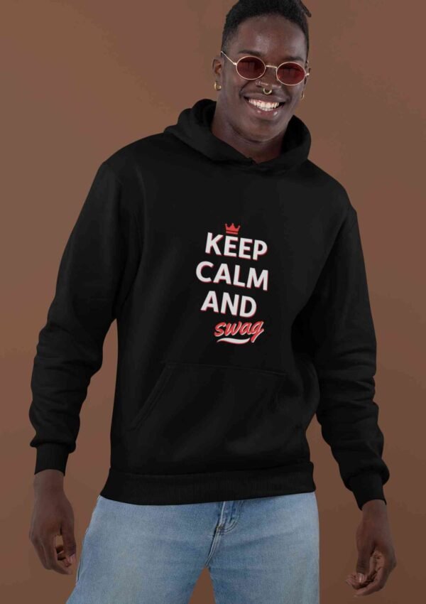 Keep Calm Men Printed Hoodie