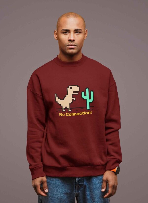 No Connection Men Printed Sweatshirt