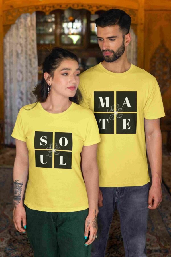 Soulmate Couple Printed T-Shirt