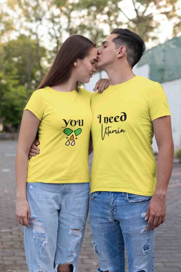 I Need Couple Printed T-Shirt