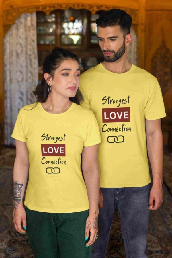 Strongest Love Couple Printed T-Shirt