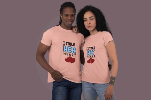 I Stole Couple Printed T-Shirt