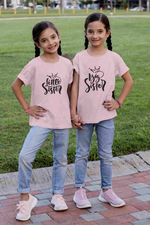 Little And Big Sister Printed T-Shirt