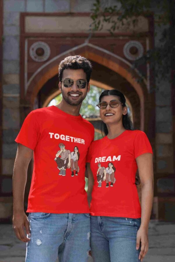 Together Dream Couple Printed T-Shirt