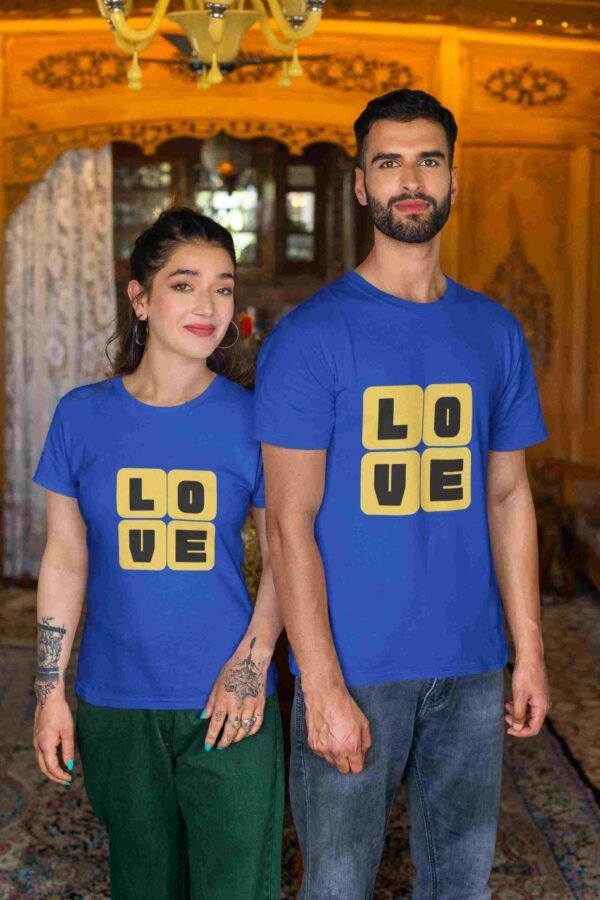 Love Couple Printed T-Shirt