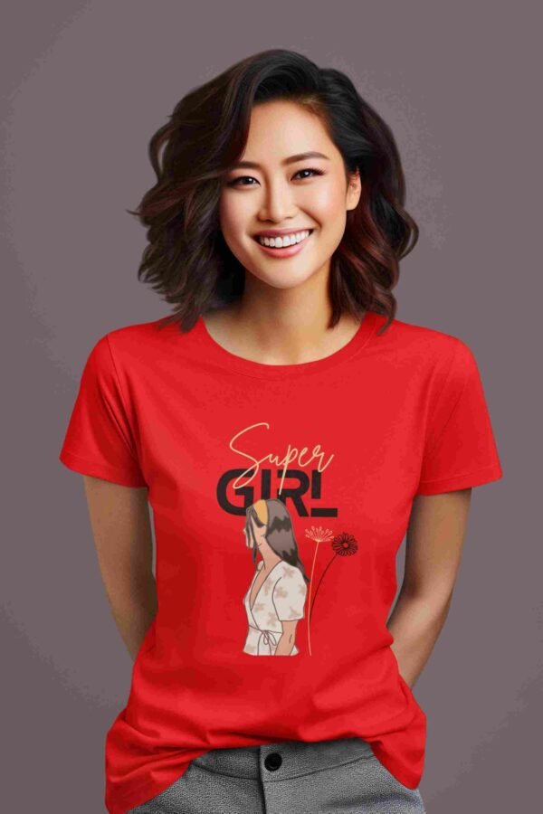 Super Girl Women Printed T-shirt