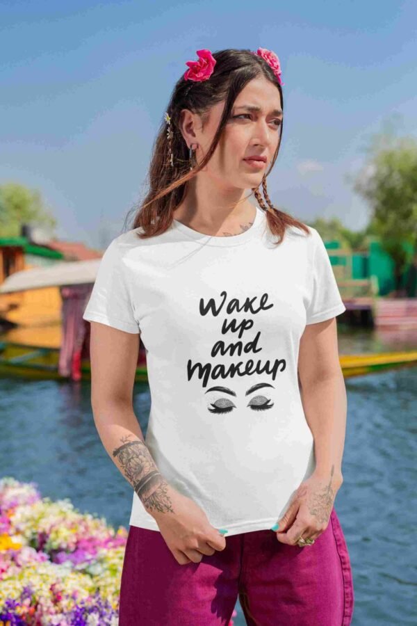 Make Up Women Printed T-shirt