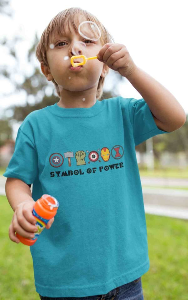 Symbol Of Power Kids Printed T-Shirt