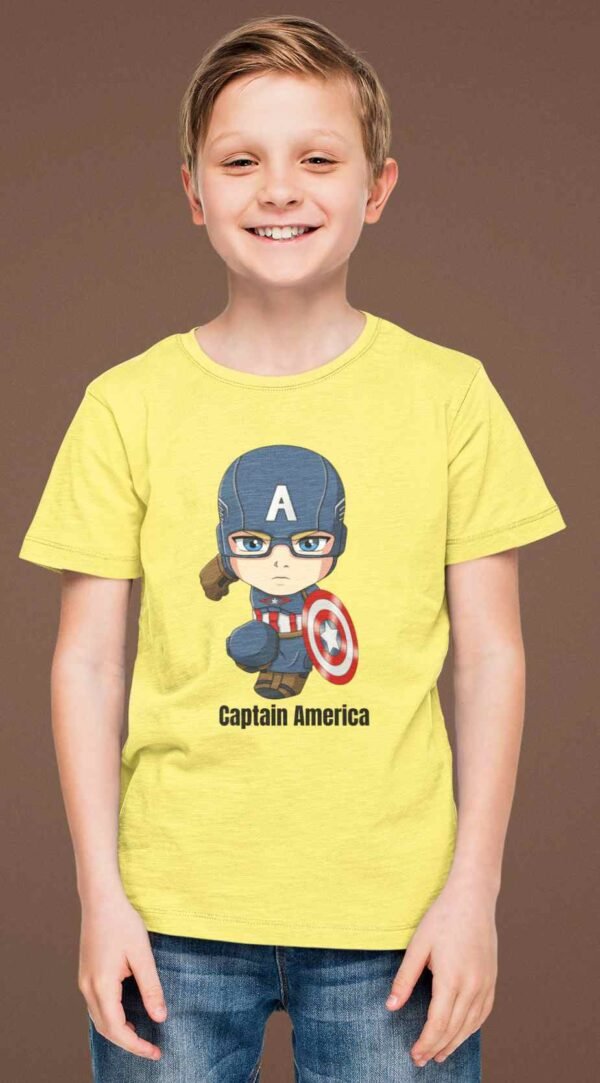 Captain America Kids Printed T-Shirt