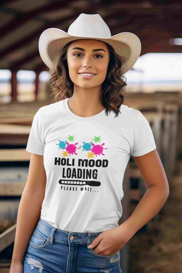 Holi Mood Women Printed T-shirt