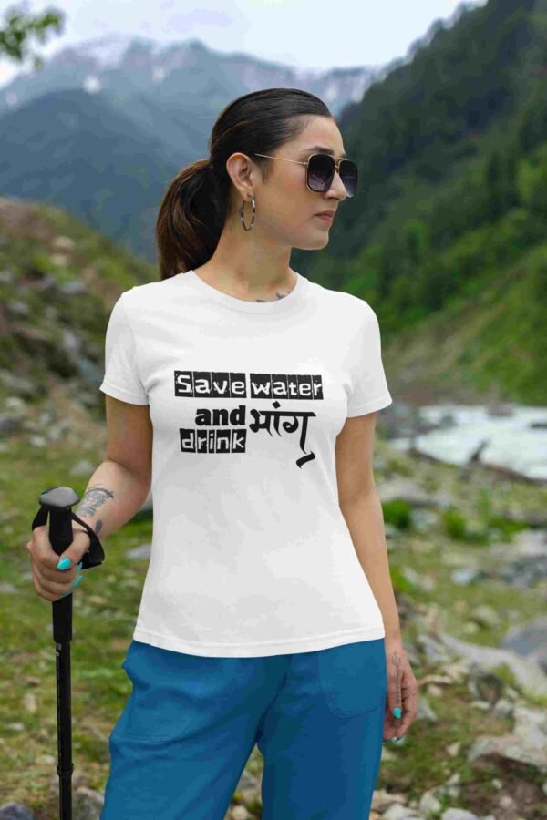 Save Water Women Printed T-shirt