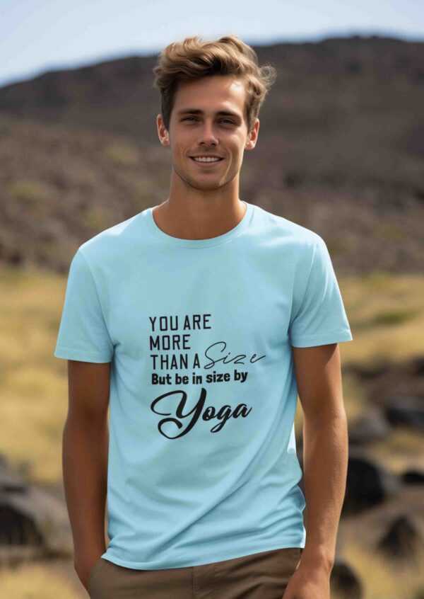 Yoga Day Printed Mens T-Shirt