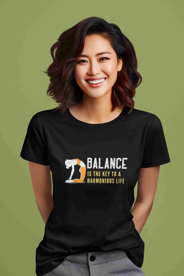Womens Tshirt for Yoga Day