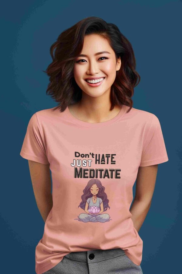 Yoga Day Printed Tshirt for Women