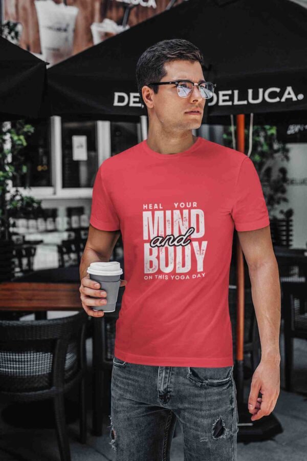 Mens T-Shirt For Yoga Day