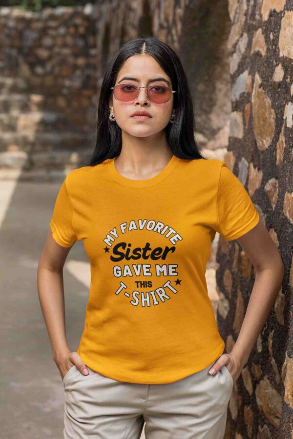 Womens Printed tshirt for Sisters Day