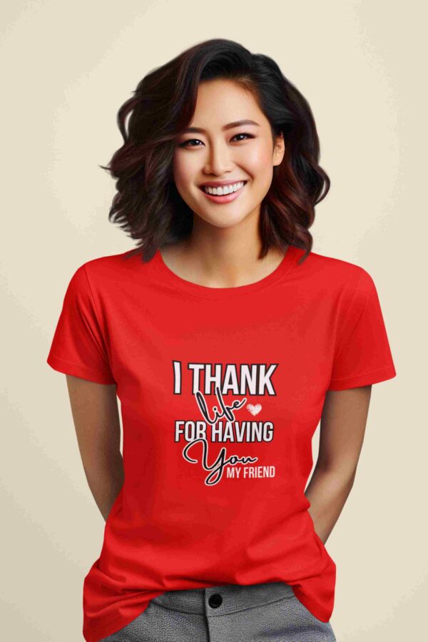 Womens Printed Tshirt for friendship Day